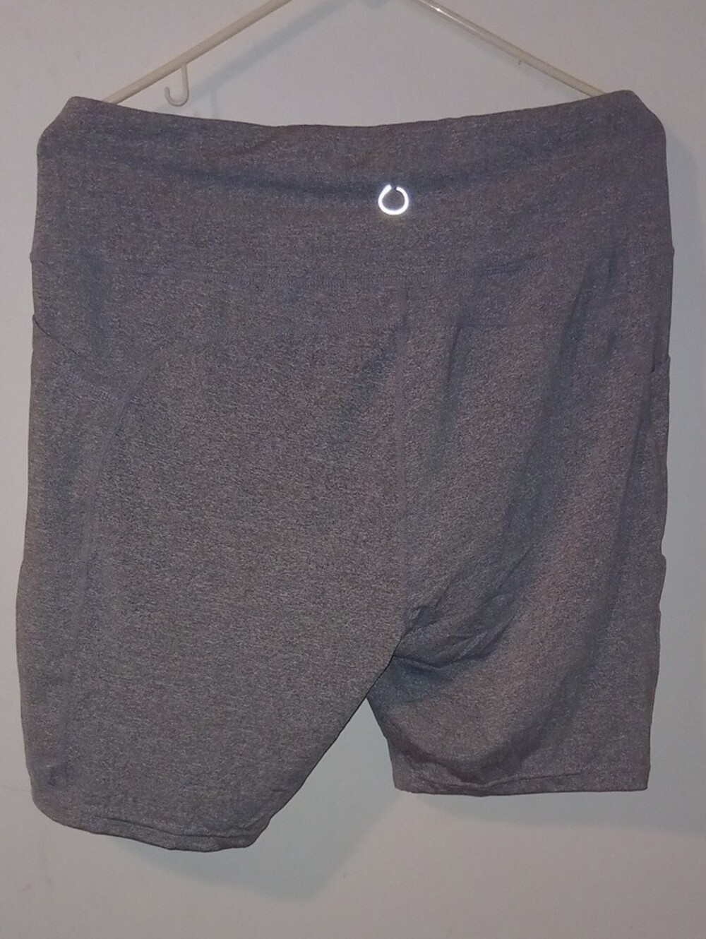 Women's Gray Stretch Bike Shorts - Picture 3 of 3